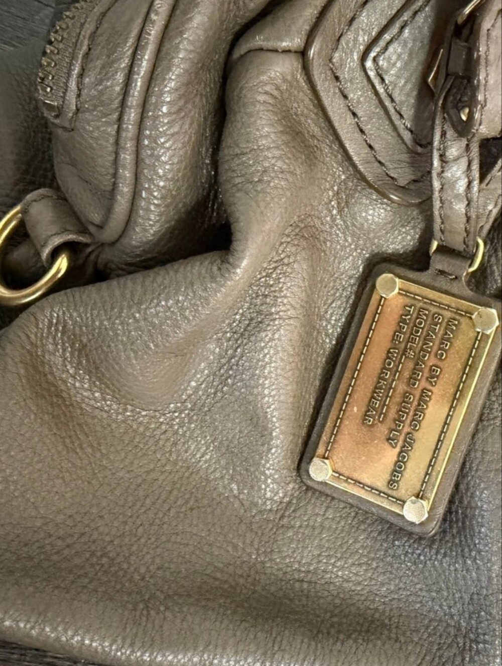 Y2K Marc Jacobs Classic Q Fran Expandible Italian Leather Hobo W/ Original Stra